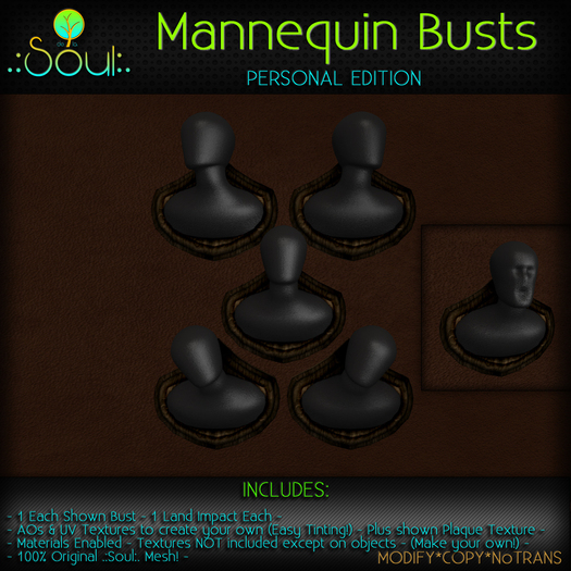 .:Soul:. Mannequin Wall Busts - Personal