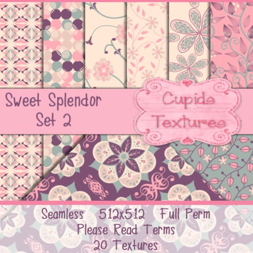 *Cupids Textures * 20 SWEET SPLENDOR SET 2
