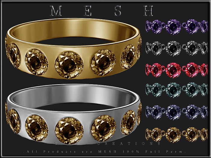 T-3D Creations [ Ring with Diamonds no.2 ] Micro MESH - Full Perm -