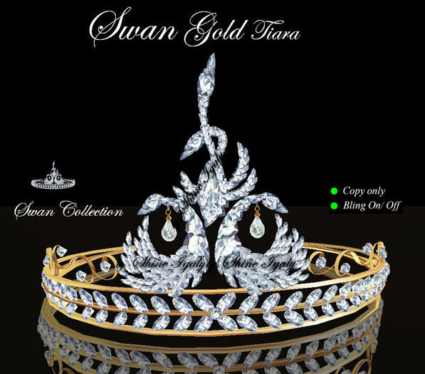 Swan Gold Tiara