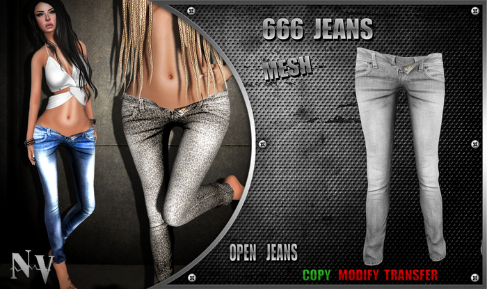 [NV] 666 Jeans -White-