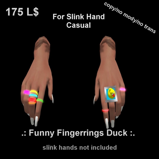 Funny Fingerrings Duck