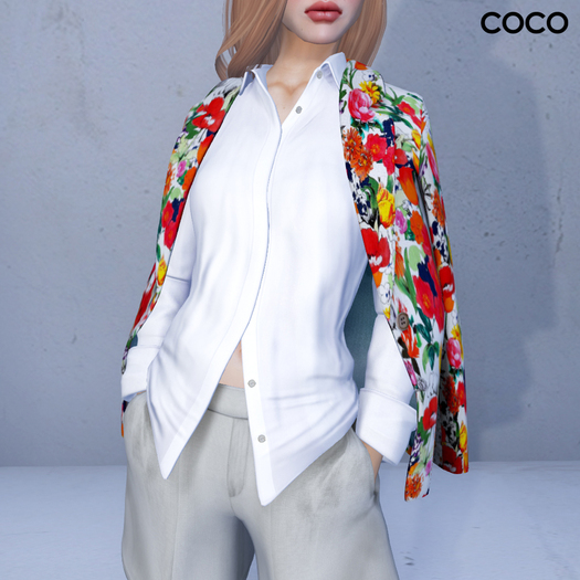 *COCO*_JacketOverShoulders_VividFlowers