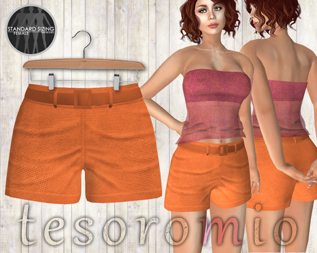 *tesoromio* shorts Orange