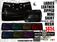 Mesh Head - Ladies Biker Babe Leather Jacket - All Sizes