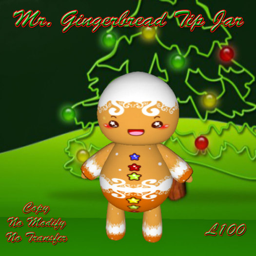 DD Mrs Gingerbread Tip Jar