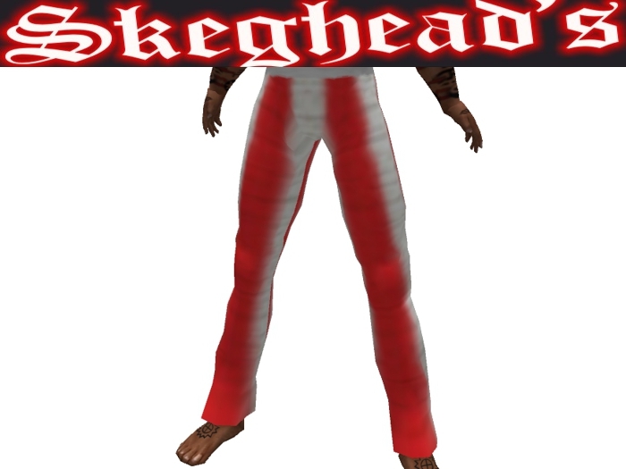 RED WHITE H STRIPES PANTS or SHORTS #1 FULL EDIT, GREAT GIFT