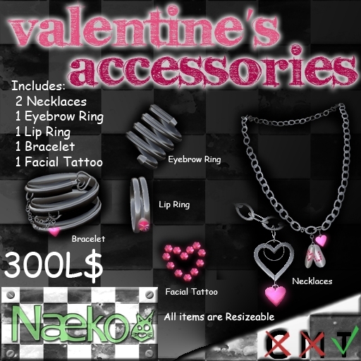 [Naeko] Valentine's Accessories Set