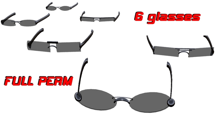 6 Full perm glasses