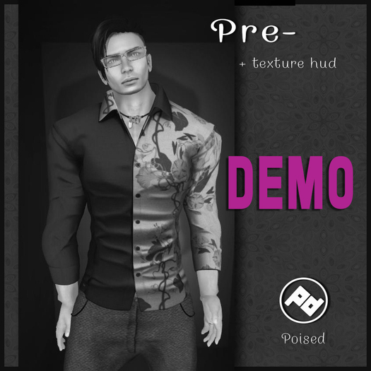 ::Poised:: Pre Male Shirt DEMO  - Texture Changing HUD