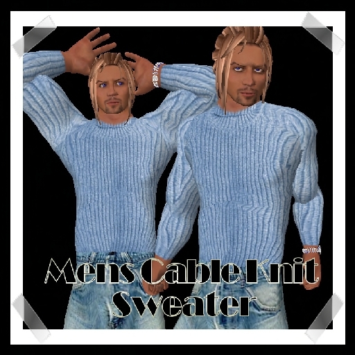 Men Sweater Baby Blue