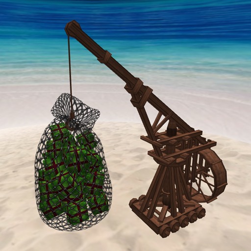 Pirate Crane w/Christmas Presents (5 prims)