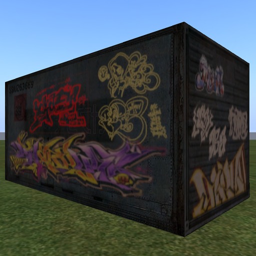 Slum City - Cargo Container G (1 Prim)