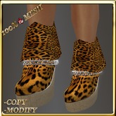 LW_ Boxed Mesh Boots with 3 Lilies - Suede Platinum