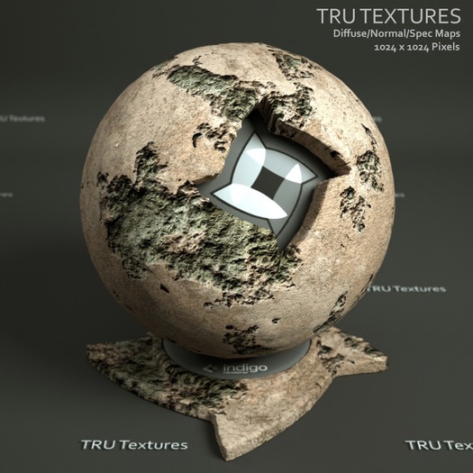 Seamless Damaged Grunge Wall Material Map Set  - Diffuse Normal Specular 