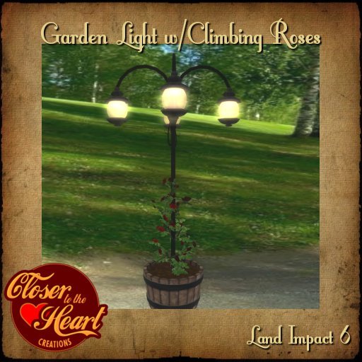 Garden Light w/Climbing Roses BOXED