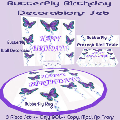 Butterfly Birthday Decorations