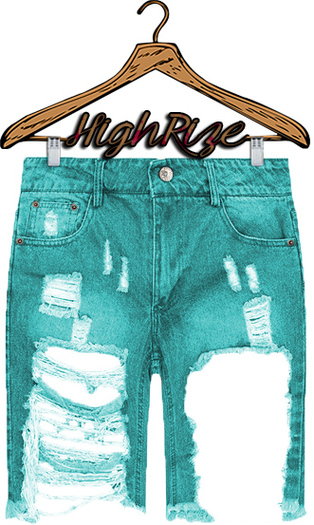 !(HR 3.0)! Beach Boy Shorts (Turq)