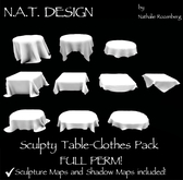 N.A.T. DESIGN Sculpty Table-Clothes Pack FULL PERM!