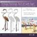 Tw vintage flamingo yard sign vend