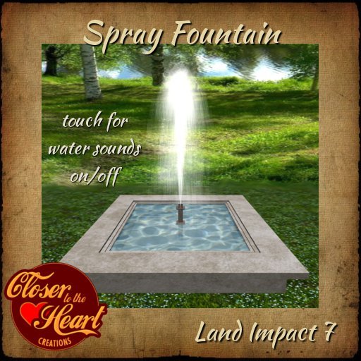 Spray Fountain BOXED