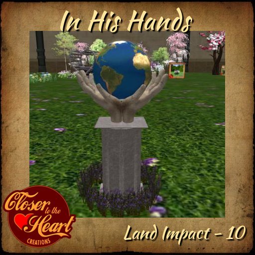 In His Hands Statue BOXED