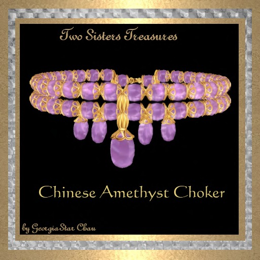 Chinese Amethyst Choker.
