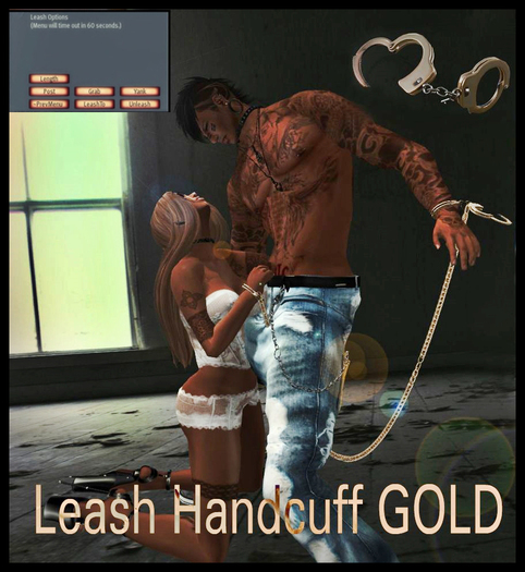 <Toxic Bish> Leash HandCuff GOLD Version