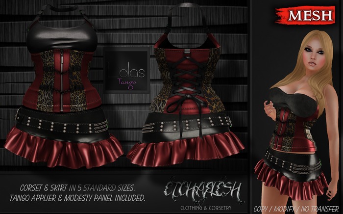[Etchaflesh] Roar Pleaser Set TANGO