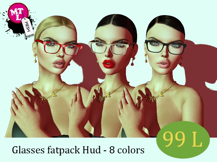 :: Miss LT Nerdie mesh glasses fatpack