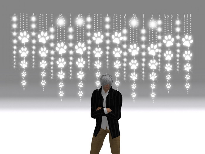 Tintable Glitering Paws Curtain CM