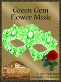 *Goddess* Silver floral mask