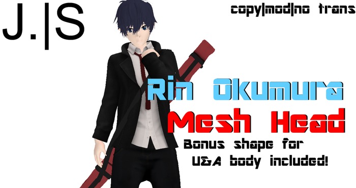 J.S-Rin Okumura Mesh Head + Style Card [BONUS tail Included!]
