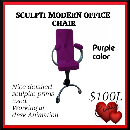 Office Chair with Animation Purple