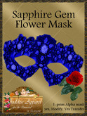 *Goddess* Silver floral mask