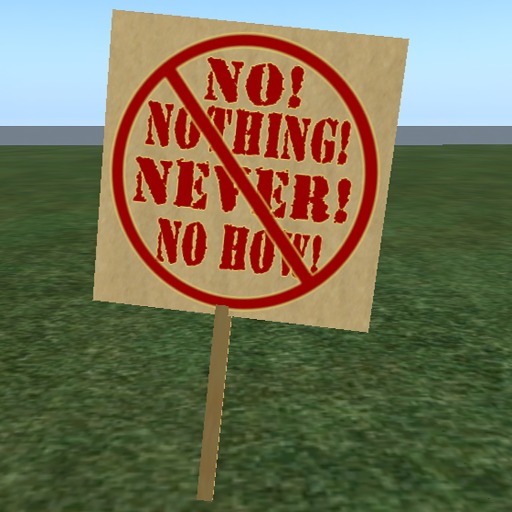 Generic Protest Sign (2 prims)