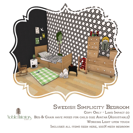 Noble Interiors - Swedish Simplicity Bedroom (Wear Me)