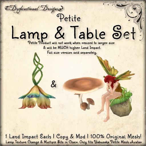 [DDD]  Petite Fae's Lamp & Table Set
