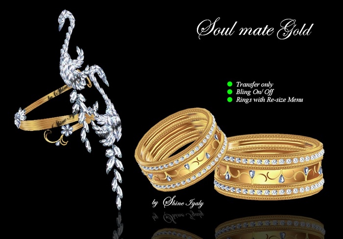 Soulmate Gold Wedding Rings