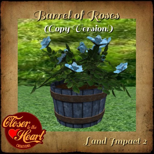 Barrel of Roses-Blue BOXED