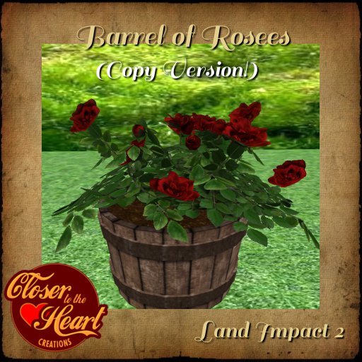 Barrel of Roses - Red BOXED