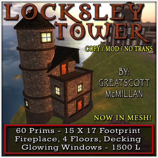 LOCKSLEY TOWER from Castle Clan - Mesh Castles & Cottages