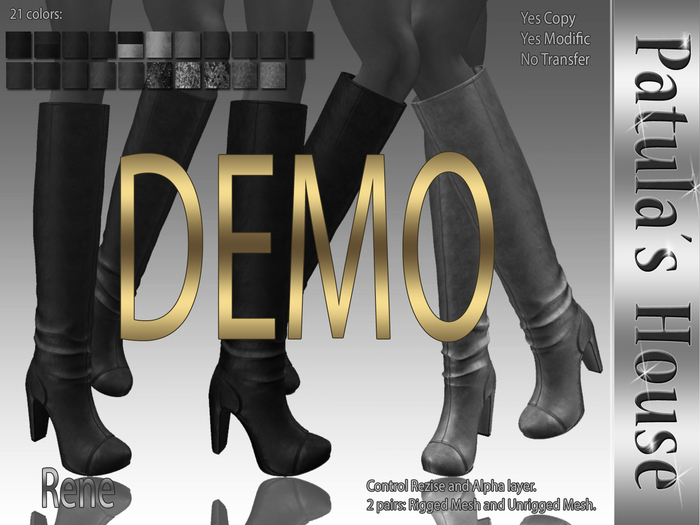 *Patulas House DEMO Rene Boots (21 colors)