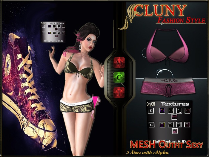 =C.F.S= Mesh Bikini and Sea Short DEMO