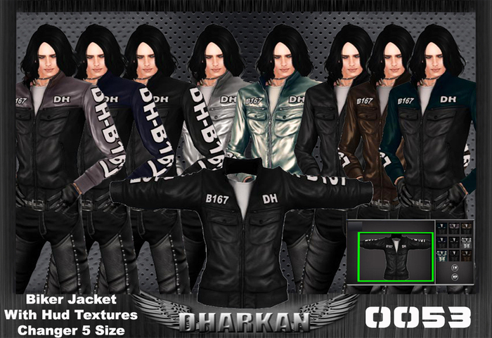 Dharkan - 0053 Biker Jacket Male