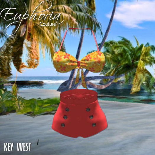 EC - Key West - Coral/Yellow