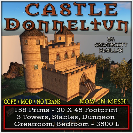 CASTLE DONNELTUN From Castle Clan - Castles and Cottages