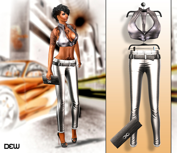 "DEW" Infinity outfit silver