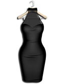 .:Vitrimi:. Sheer Halterneck Dress Black