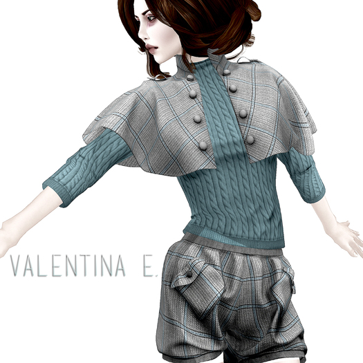 Valentina E. Inverness Cable Knit Sweater